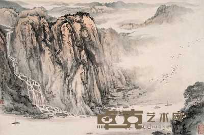 宋文治 江陵之晨 镜心　 39.5×59cm